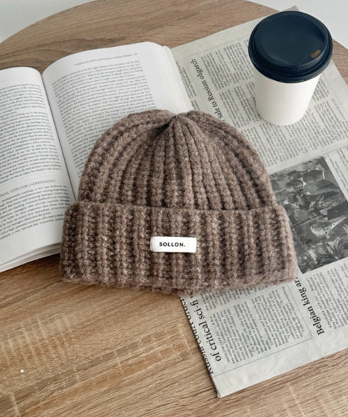 ワンポイントニットキャップ | SL5256119 | ブラウン
