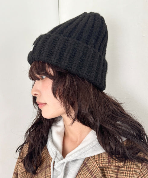 ワンポイントニットキャップ | SL5256119 | ブラック