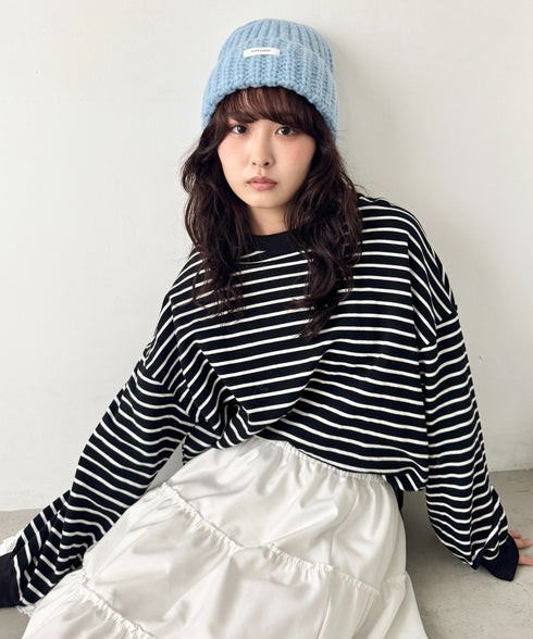 ワンポイントニットキャップ | SL5256119 | ライトブルー