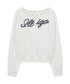 ILLIGO(イリゴ)/アイレット オフショルダー スウェット/BUTTON EYELET OFF-SHOULDER SWEATSHIRT | AT2254024 | ホワイト
