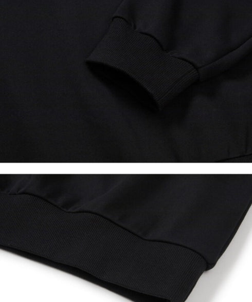 ILLIGO(イリゴ)/アイレット オフショルダー スウェット/BUTTON EYELET OFF-SHOULDER SWEATSHIRT | AT2254024 | ブラック