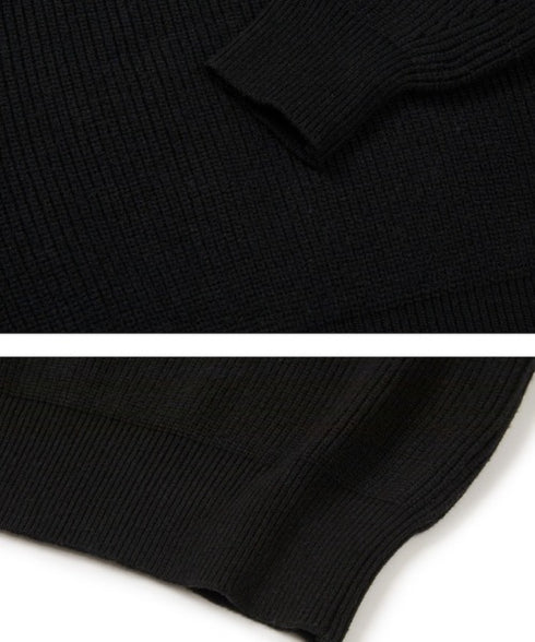 ILLIGO(イリゴ)/ブローチ付き オフショルダー ニット プルオーバー/BLOOM BOW OFF-SHOULDER KNIT | AT2254025 | ブラック