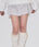 ILLIGO(イリゴ)/レイヤード フリル ティアード ミニスカート(インナーパンツ付き)CANCAN LAYERED LIP SKIRT | AT2254026 | ライトグレー