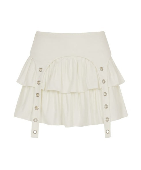 ILLIGO(イリゴ)/レイヤード フリル ティアード ミニスカート(インナーパンツ付き)CANCAN LAYERED LIP SKIRT | AT2254026 | ホワイト