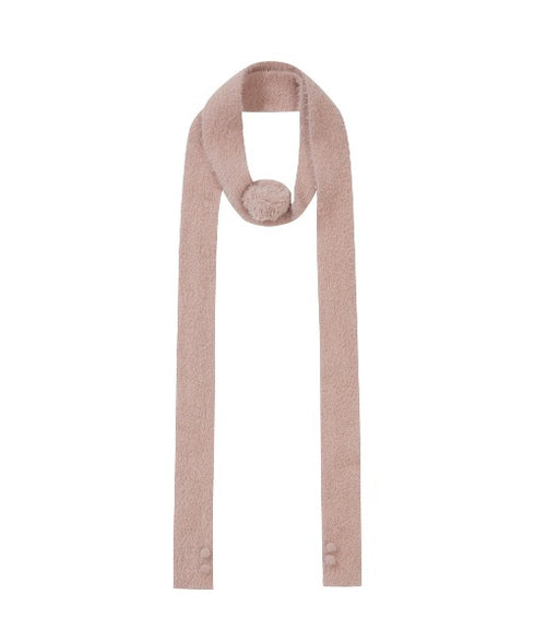 ILLIGO(イリゴ)/2WAY ブローチ付き チョーカー タイ アンゴラ マフラー/FLEUR ANGORA MUFFLER | AT6254027 | ピンク