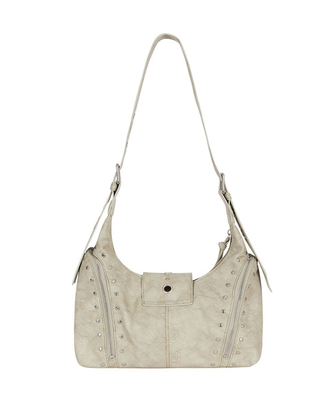 ILLIGO(イリゴ)/ヴィンテージ アイレット スタッズ ショルダーバッグ/RIFF EYELET SHOULDER BAG | AT1254028 | ベージュ