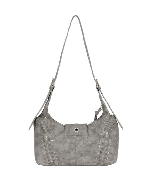 ILLIGO(イリゴ)/ヴィンテージ アイレット スタッズ ショルダーバッグ/RIFF EYELET SHOULDER BAG | AT1254028 | グレー