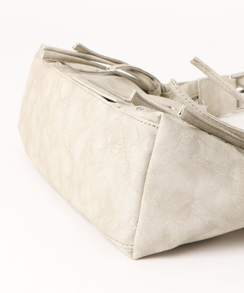 ILLIGO(イリゴ)/ヴィンテージ アイレット スタッズ ショルダーバッグ/RIFF EYELET SHOULDER BAG | AT1254028 | ベージュ