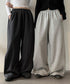anyonemore(エニワンモア)/ワイド ルーズ 裾ドロスト サイド切り替え トレーニング スウェットパンツ/Rippon Long Wide Training Pants | AT2254030 | ブラック