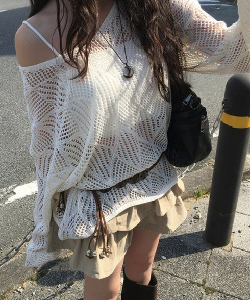 anyonemore(エニワンモア)/ベルトセット 2段ティアード フリル ミニスカート(インナーパンツ付き)/Kasen Cancan Frill Mini Skirt | AT2254038 | ベージュ