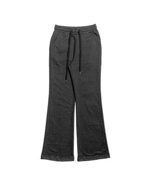 anyonemore(エニワンモア)/バックポケット スリム ブーツカット スウェットパンツ トレーニングパンツ/Living Back Pocket Slim Bootcut Training Pants | AT2254041 | チャコールグレー