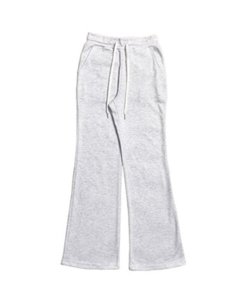 anyonemore(エニワンモア)/バックポケット スリム ブーツカット スウェットパンツ トレーニングパンツ/Living Back Pocket Slim Bootcut Training Pants | AT2254041 | ライトグレー