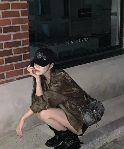 SETUPEXE(セットアップイーエックスイー)/スタッズ アップリケ ベースボール キャップ 帽子/LEO APPLIQUE BALL CAP | AT5254042 | ブラック