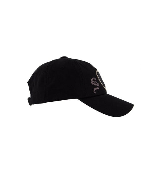 SETUPEXE(セットアップイーエックスイー)/スタッズ アップリケ ベースボール キャップ 帽子/LEO APPLIQUE BALL CAP | AT5254042 | ブラック