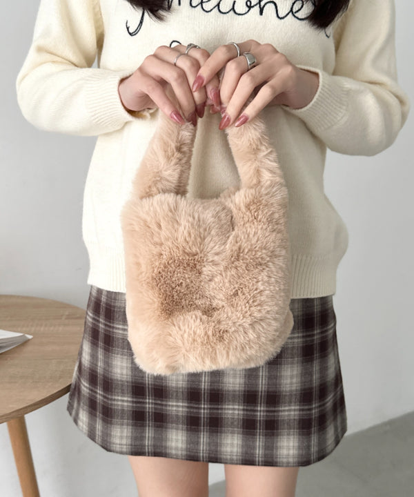 フェイクファーバケットバッグ | CL6254013 | ベージュ