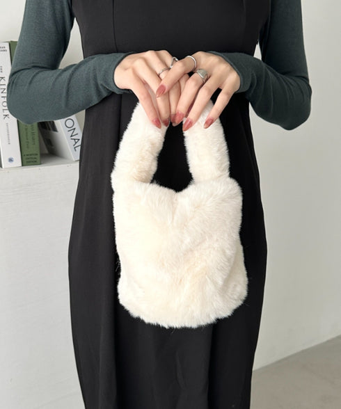 フェイクファーバケットバッグ | CL6254013 | アイボリー