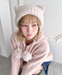 ねこみみポンポンニットビーニー | LO5254039 | ピンク