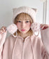 ねこみみポンポンニットビーニー | LO5254039 | ピンク