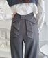 バックリボンタックパンツ | LO2256062 | グレー
