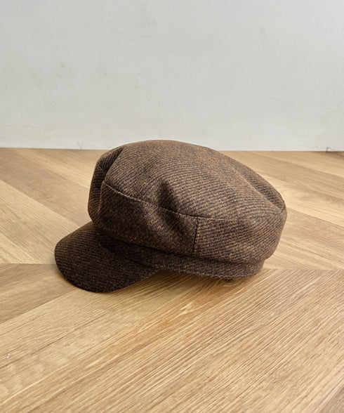 ゴールドボタンウールライクキャスケット | CL5256070 | ブラウン