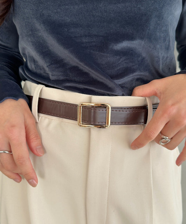 スクエア/オーバルアソート穴なしベルト | CL6256071 | ブラウン系その他