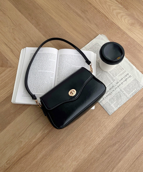 2wayPUハンドショルダーバッグ | CL1256072 | ブラック