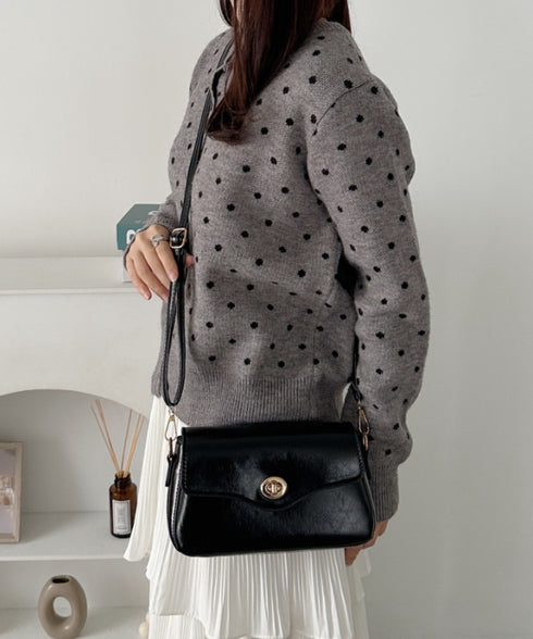 2wayPUハンドショルダーバッグ | CL1256072 | ブラック