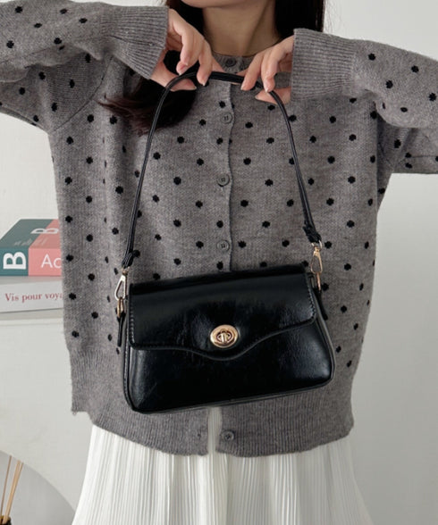 2wayPUハンドショルダーバッグ | CL1256072 | ブラック