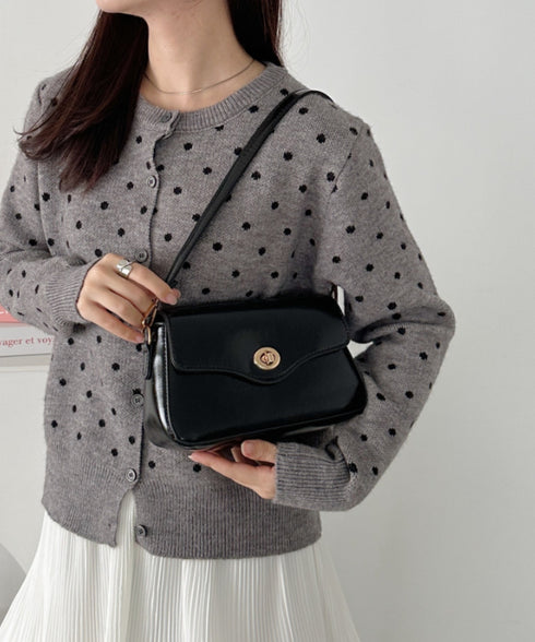 2wayPUハンドショルダーバッグ | CL1256072 | ブラック