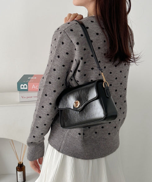 2wayPUハンドショルダーバッグ | CL1256072 | ブラック