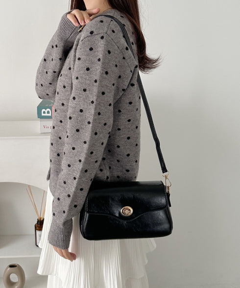 2wayPUハンドショルダーバッグ | CL1256072 | ブラック