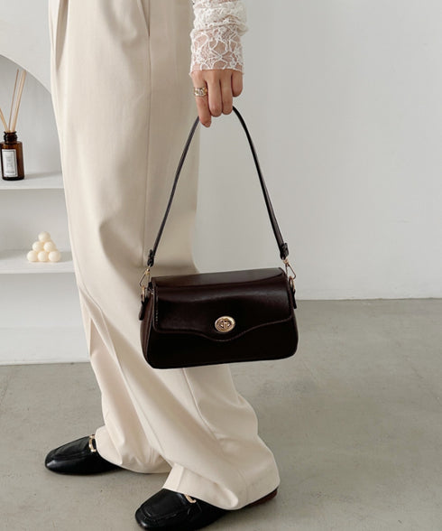 2wayPUハンドショルダーバッグ | CL1256072 | ダークブラウン