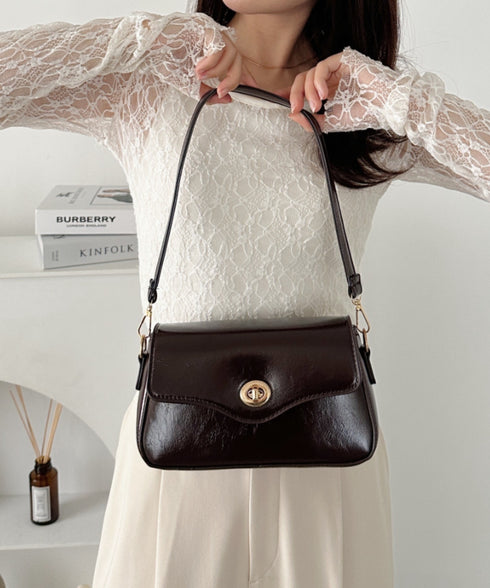 2wayPUハンドショルダーバッグ | CL1256072 | ダークブラウン