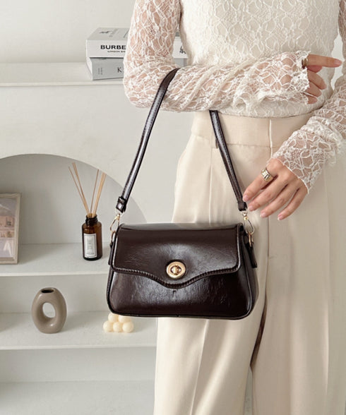 2wayPUハンドショルダーバッグ | CL1256072 | ダークブラウン