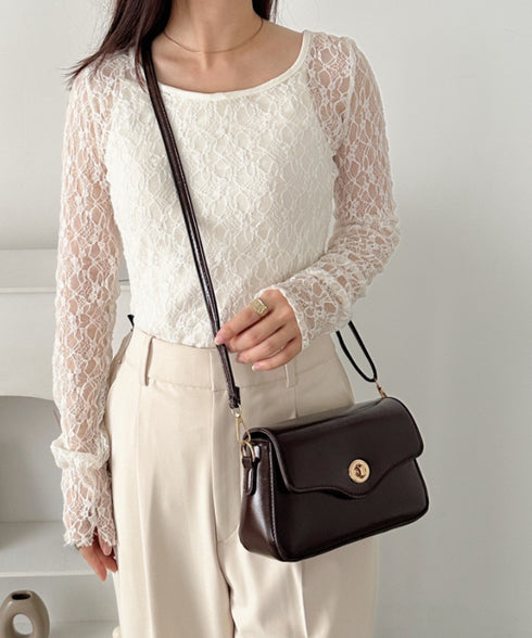 2wayPUハンドショルダーバッグ | CL1256072 | ダークブラウン