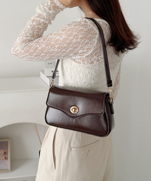 2wayPUハンドショルダーバッグ | CL1256072 | ダークブラウン