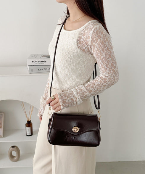 2wayPUハンドショルダーバッグ | CL1256072 | ダークブラウン