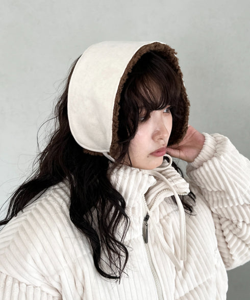 ボアスエード紐付きイヤーマフ/耳当て | CL6254018 | アイボリー