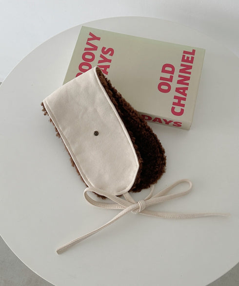 ボアスエード紐付きイヤーマフ/耳当て | CL6254018 | アイボリー