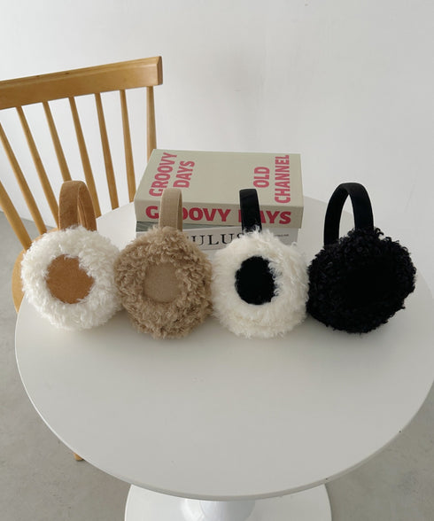 折りたたみボアムートンイヤーマフ | CL6254019 | ブラック系その他