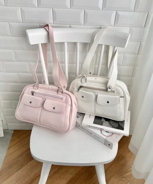 ダブルポケットボストンバッグ | CL1256073 | ピンク