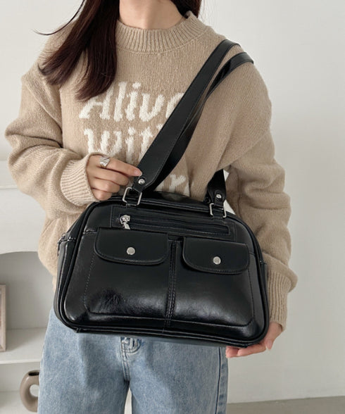 ダブルポケットボストンバッグ | CL1256073 | ブラック