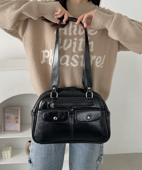 ダブルポケットボストンバッグ | CL1256073 | ブラック