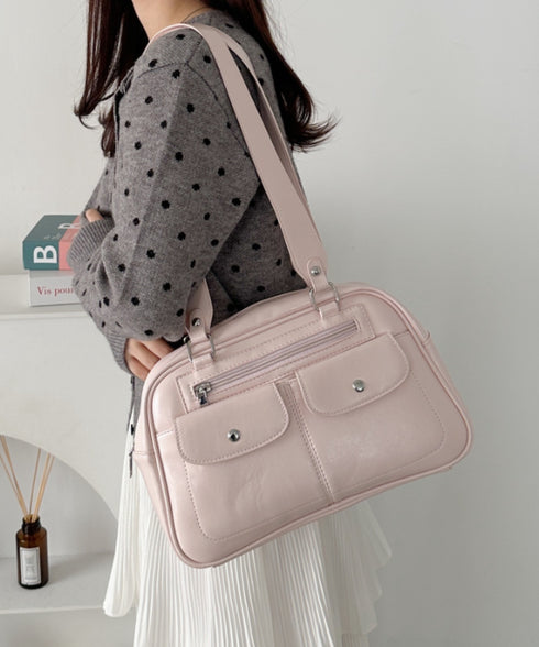 ダブルポケットボストンバッグ | CL1256073 | ピンク