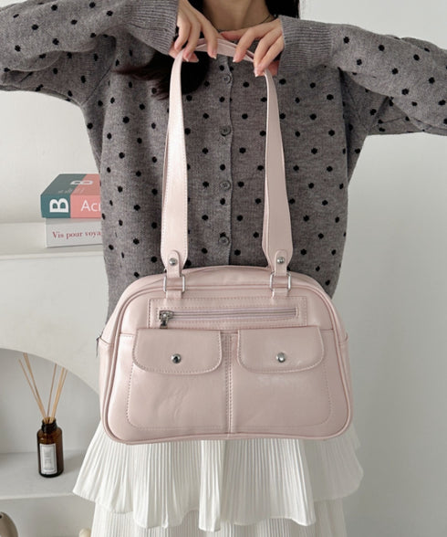 ダブルポケットボストンバッグ | CL1256073 | ピンク
