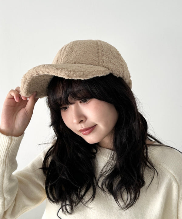 無地ボアキャップ | CL6254016 | ベージュ