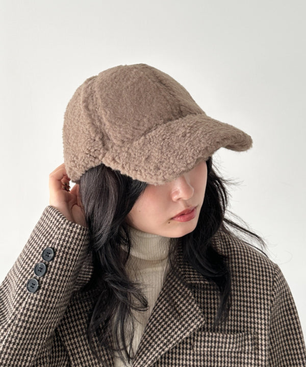 無地ボアキャップ | CL6254016 | ブラウン