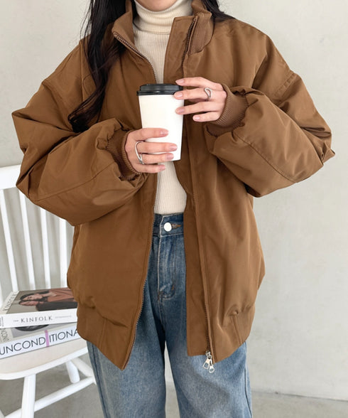 オーバーサイズスタンドカラーブルゾン | CL2254020 | ブラウン