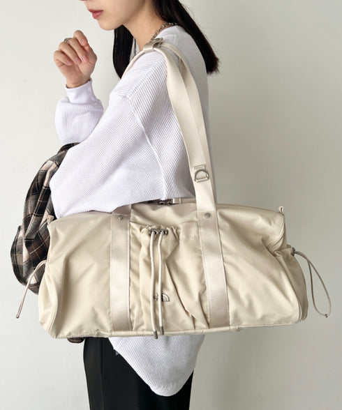 THE NORTH FACE(ザ・ノースフェイス)/軽量 ショルダートートバッグ ダッフルバッグ/BONNEY DUFFLE BAG S | IM1254053 | クリーム