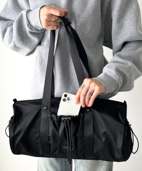 THE NORTH FACE(ザ・ノースフェイス)/軽量 ショルダートートバッグ ダッフルバッグ/BONNEY DUFFLE BAG S | IM1254053 | ブラック